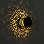 Applique solaire à motif ajouré — projection lumineuse pour l'extérieur