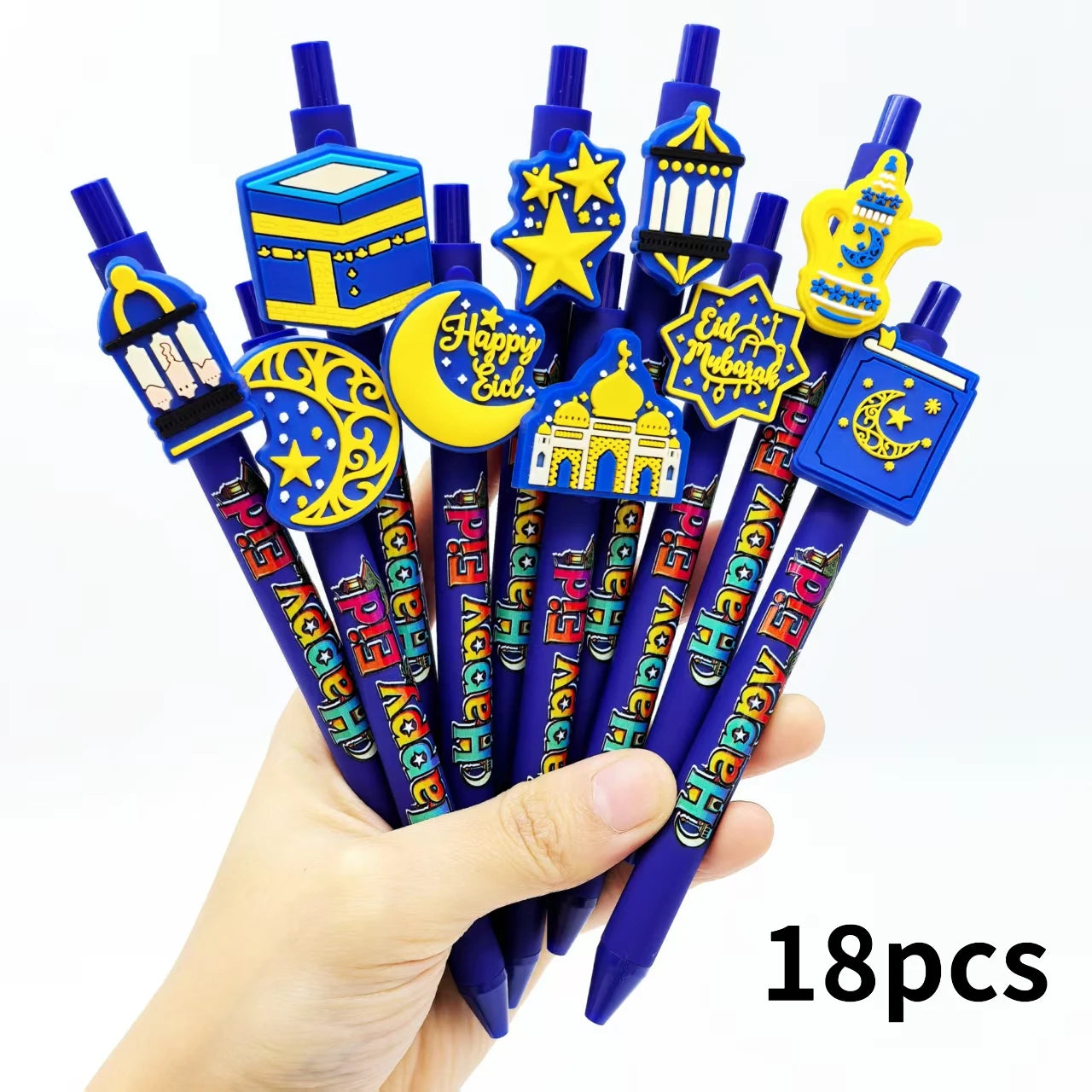 Stylos du Ramadan à embout décoré — lots de 6 à 18