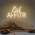 Enseigne lumineuse à LED — formules du Ramadan et de l'Aïd, 40 cm