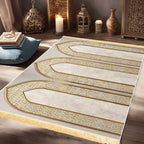 Tapis de prière collectif — jusqu'à quatre places, à franges