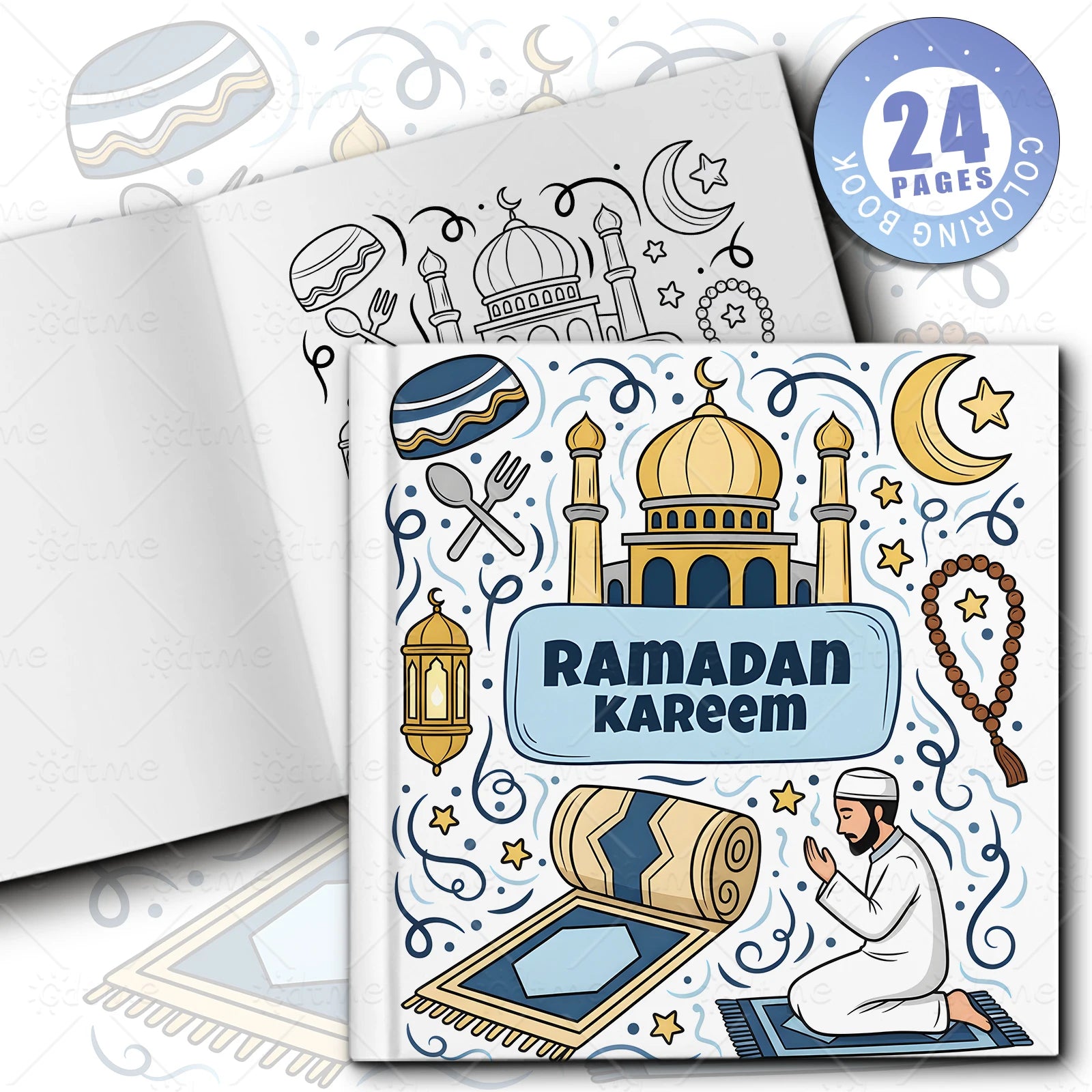 Livre de coloriage « Ramadan Kareem » — 24 pages
