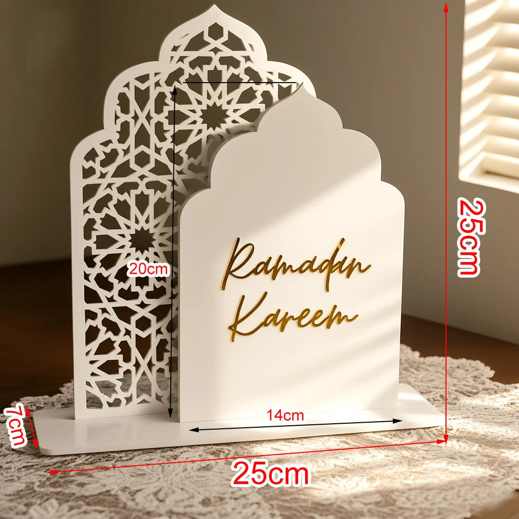 Centre de table en arche découpée — Ramadan et Aïd, six modèles
