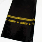 Nappe jetable noire à bandeau doré — Ramadan et Aïd