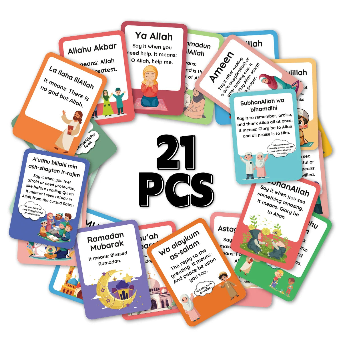 Cartes des expressions du quotidien — 21 cartes