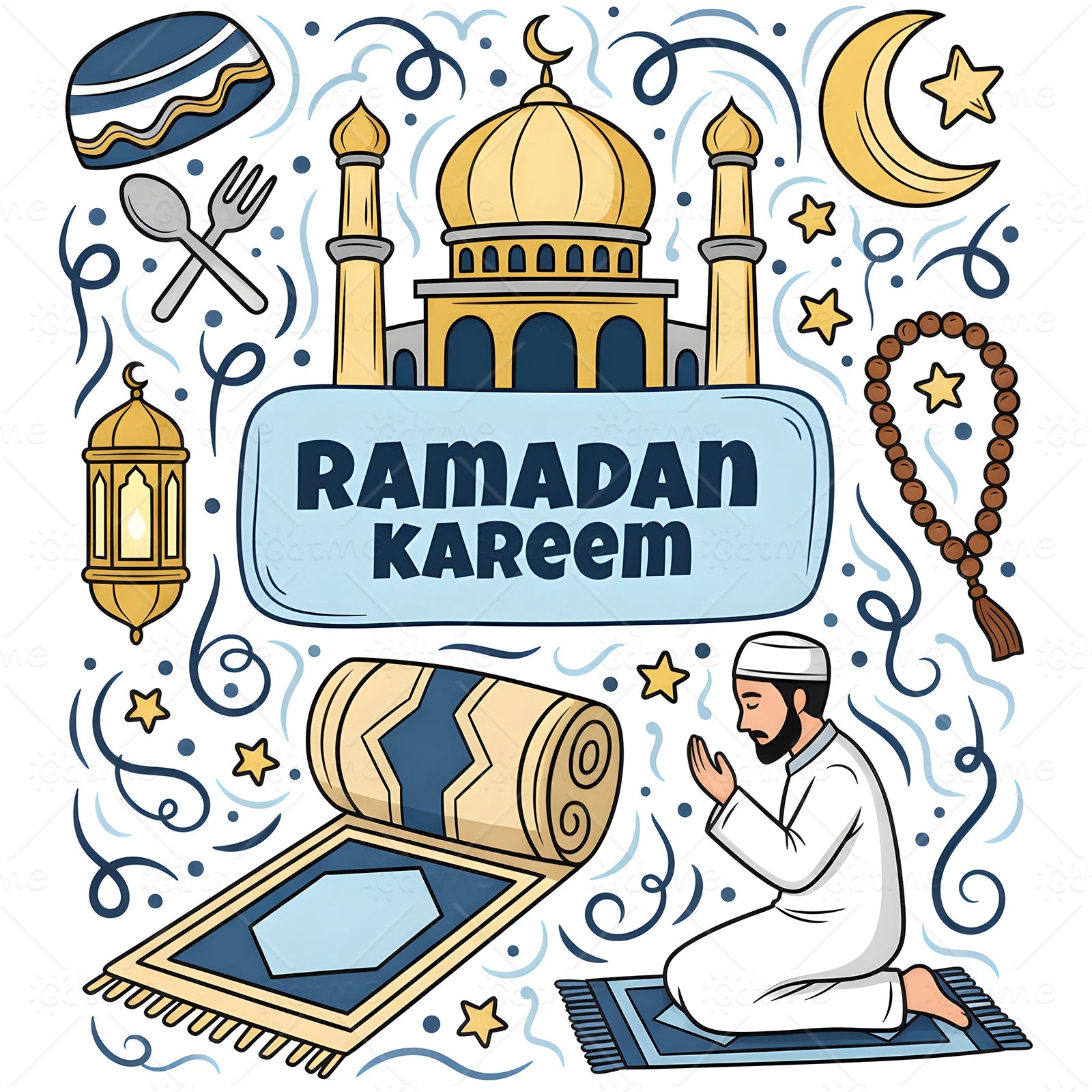 Livre de coloriage « Ramadan Kareem » — 24 pages