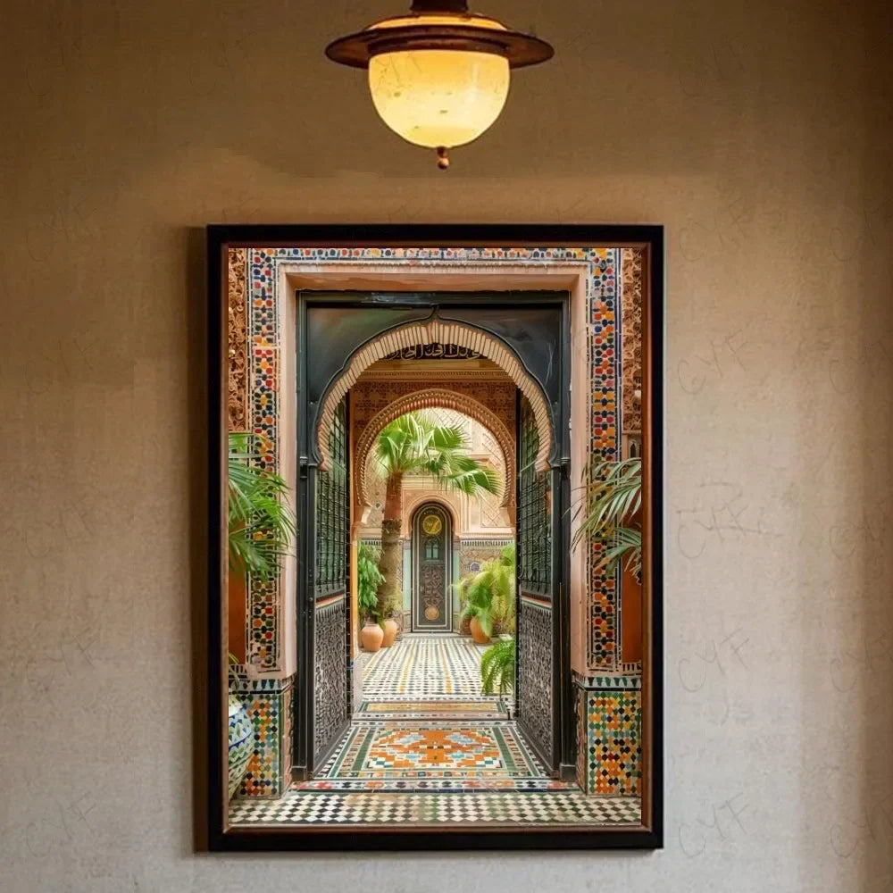Portes marocaines sur toile — 16 modèles au choix