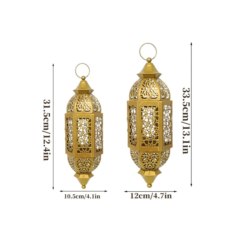 Les deux tailles de lanterne : 33,5 cm et 31,5 cm