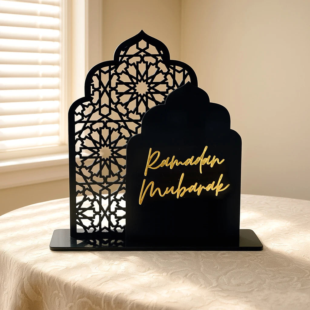 Centre de table en arche découpée — Ramadan et Aïd, six modèles
