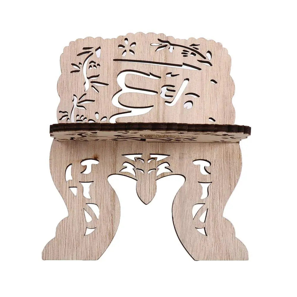 Porte-Coran en bois découpé — pliant, deux motifs