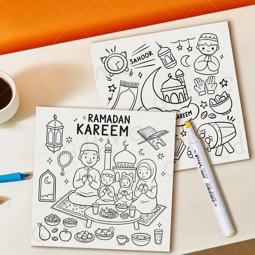 Livre de coloriage « Ramadan Kareem » — 24 pages