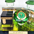 Maquette en cristal — la Kaaba et la mosquée du Prophète