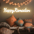 Enseigne lumineuse à LED — formules du Ramadan et de l'Aïd, 40 cm