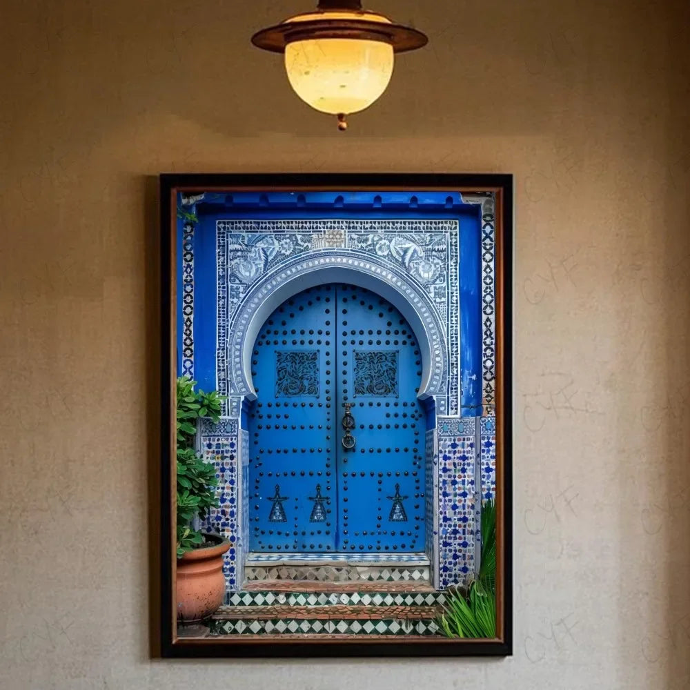Portes marocaines sur toile — 16 modèles au choix