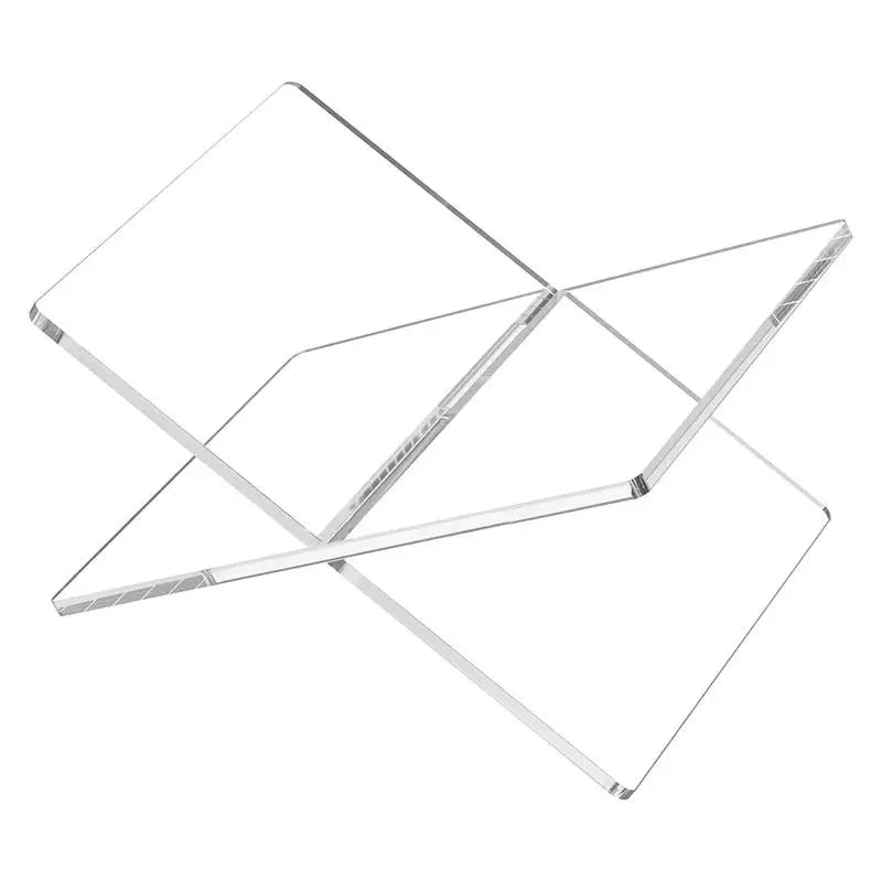 Lutrin en acrylique transparent — pliant, pour livre ouvert
