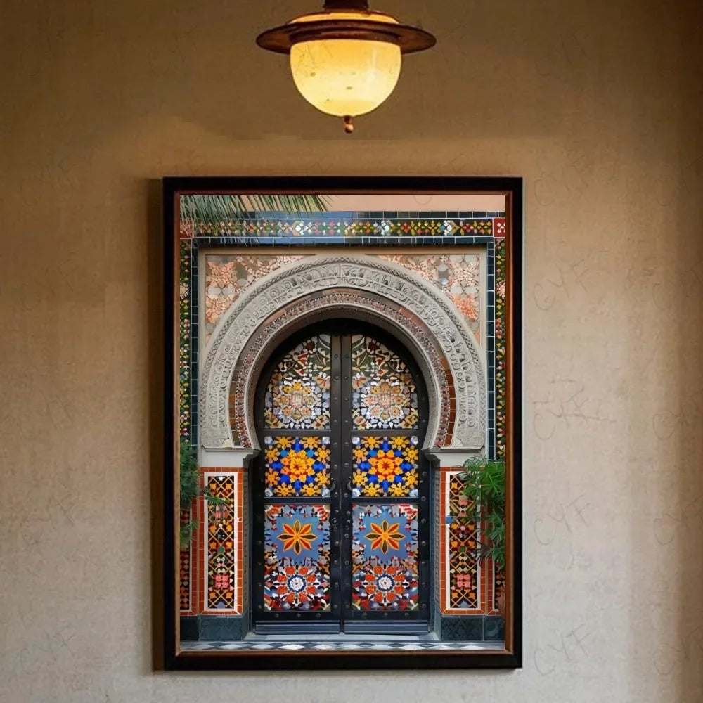 Portes marocaines sur toile — 16 modèles au choix