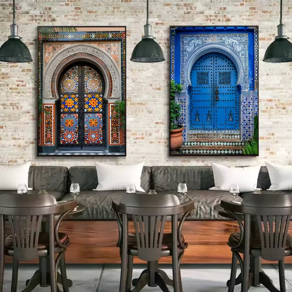 Portes marocaines sur toile — 16 modèles au choix