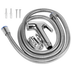 Douchette WC avec flexible et support mural — inox