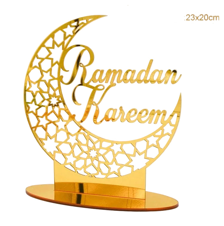 Décorations de table en acrylique miroir — Ramadan et Aïd