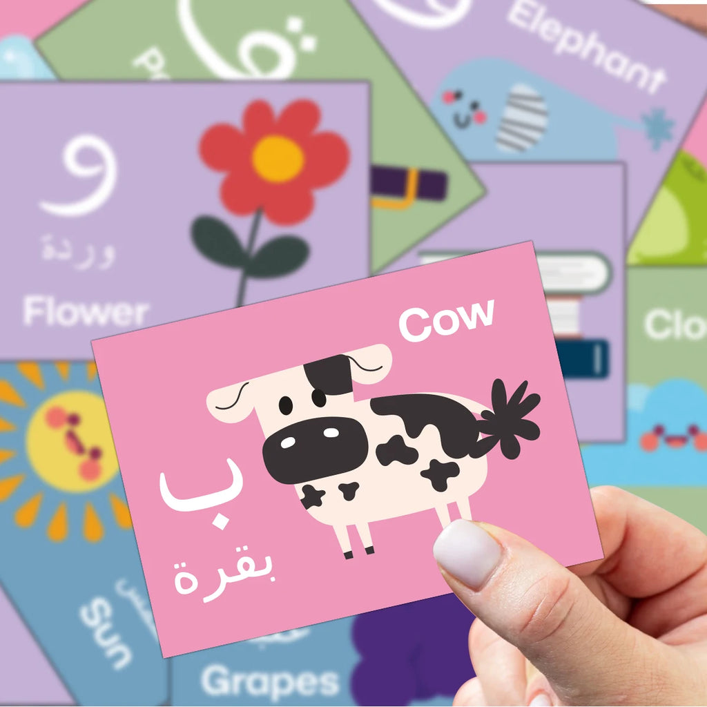 Cartes phonétiques arabe-français — 28 cartes