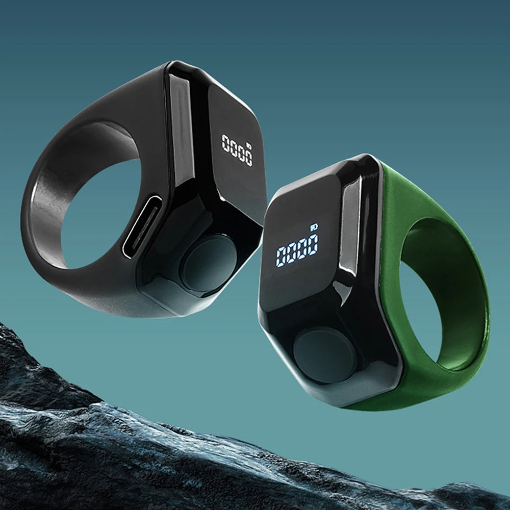 Bague compteur de dhikr Bluetooth — écran et application