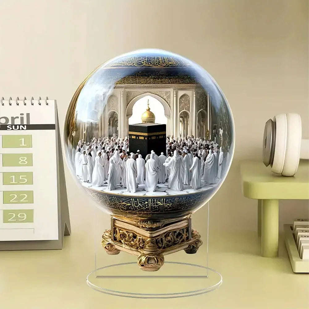 La Kaaba — scène découpée sur acrylique, à poser
