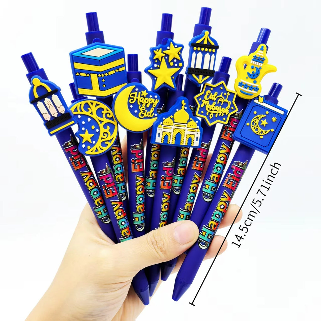 Stylos du Ramadan à embout décoré — lots de 6 à 18