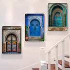 Portes marocaines sur toile — 16 modèles au choix