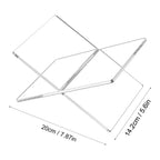 Lutrin en acrylique transparent — pliant, pour livre ouvert