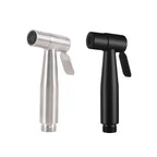 Douchette hygiénique pour WC — inox, avec flexible et support