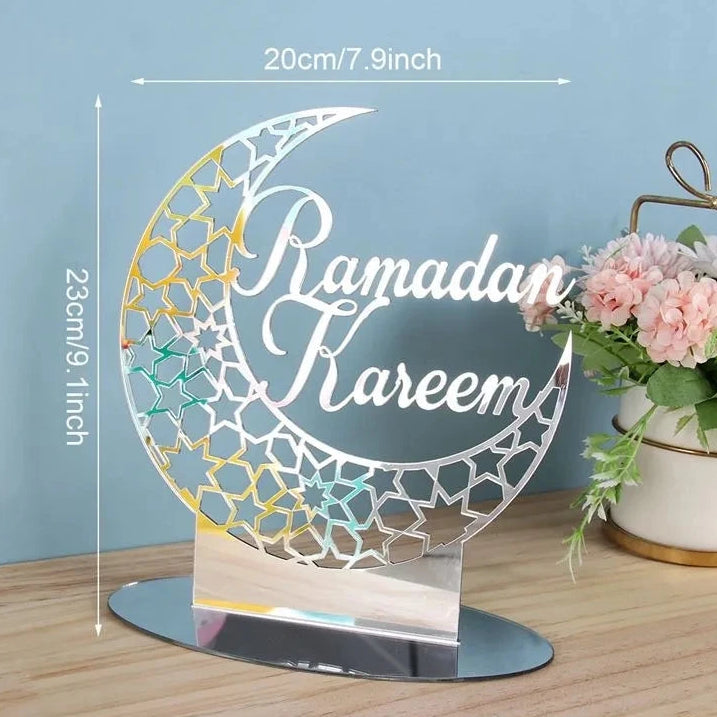 Décorations de table en acrylique miroir — Ramadan et Aïd