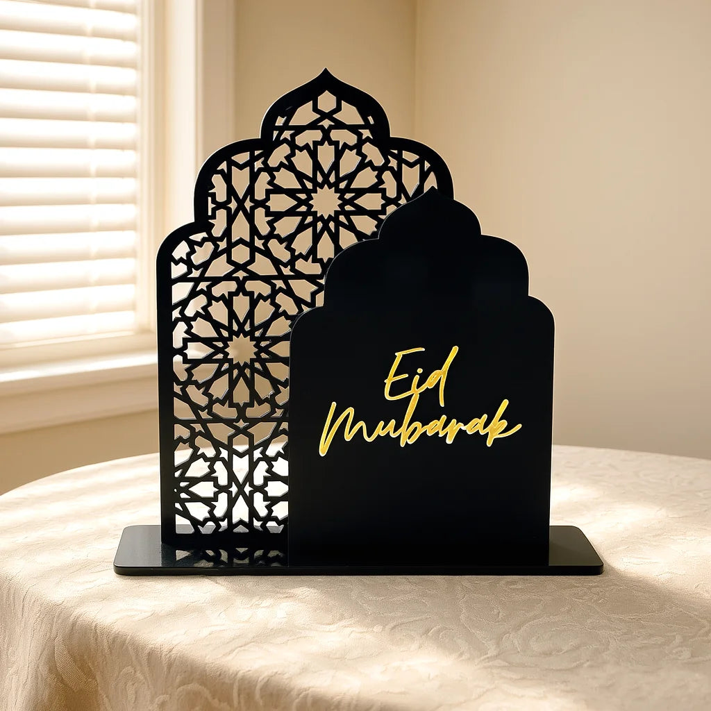 Centre de table en arche découpée — Ramadan et Aïd, six modèles