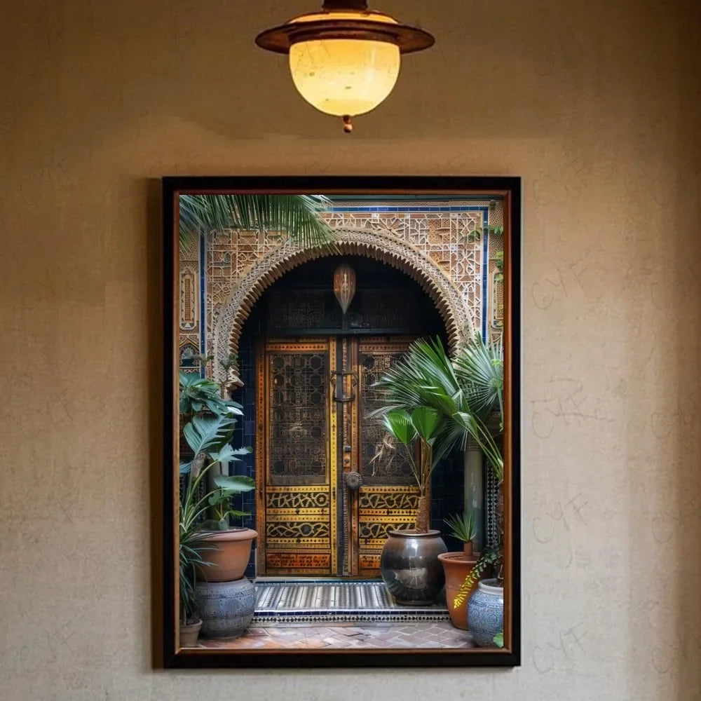 Portes marocaines sur toile — 16 modèles au choix