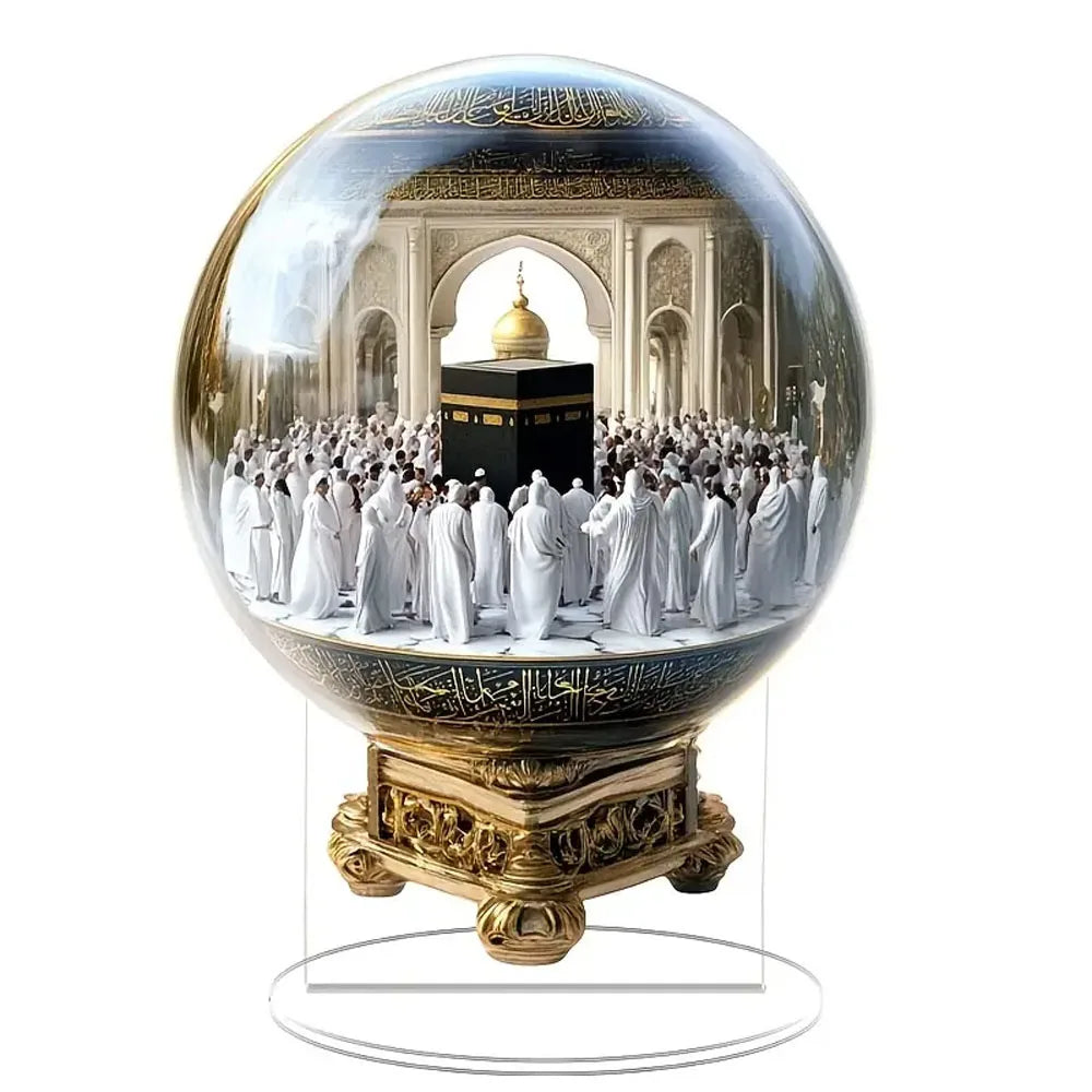 La Kaaba — scène découpée sur acrylique, à poser