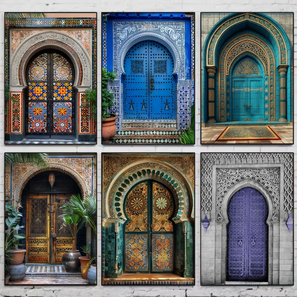 Portes marocaines sur toile — 16 modèles au choix