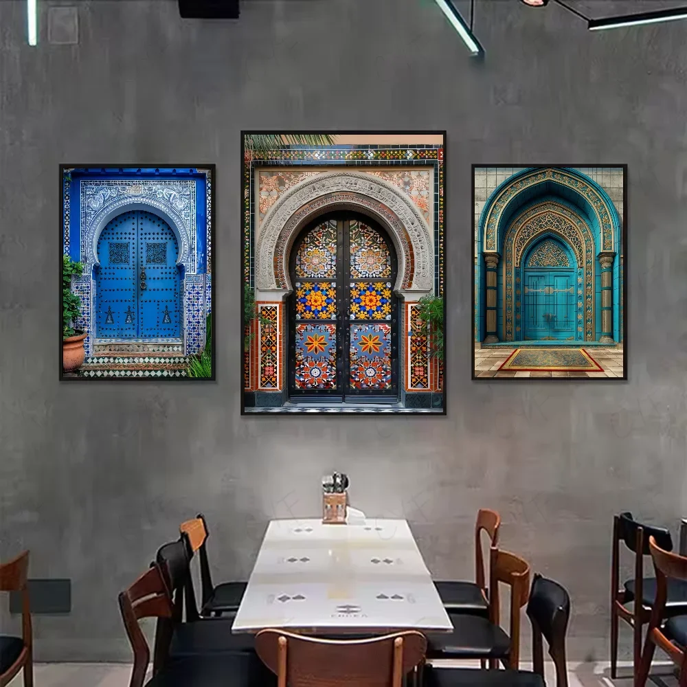Portes marocaines sur toile — 16 modèles au choix