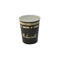 Gobelets en carton Aïd Mubarak — lot de 10, noir et or