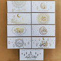 Enveloppes de l'Aïd — lot de 9, dorure à chaud