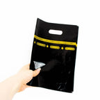 Sacs de l'Aïd noirs à bandeau doré — 25 cm