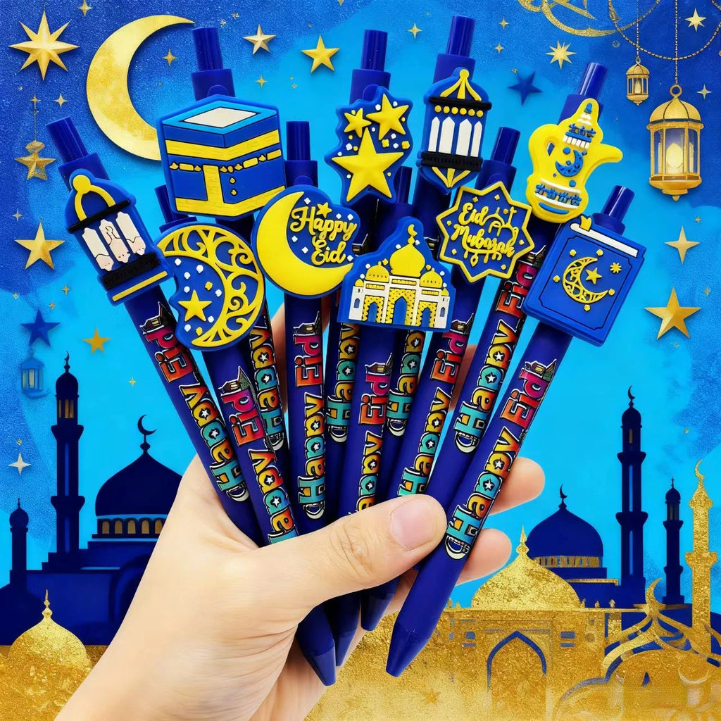 Stylos du Ramadan à embout décoré — lots de 6 à 18