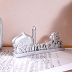 Décor de table « Ramadan » en résine — mosquée et calligraphie
