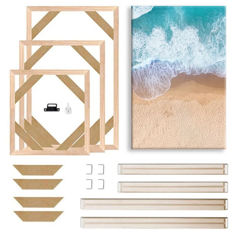 Châssis en bois à monter pour toile — 23 dimensions