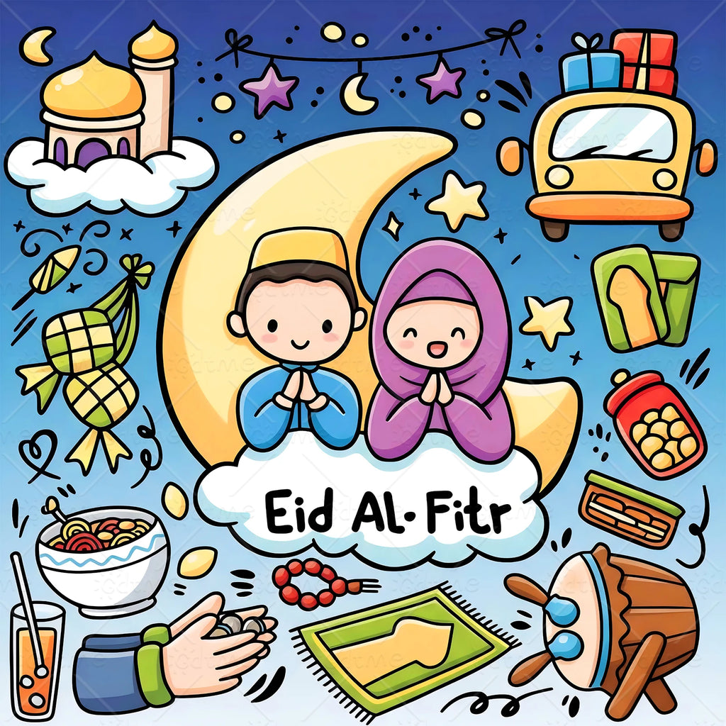 Livre de coloriage de l'Aïd — 24 pages, motifs enfants