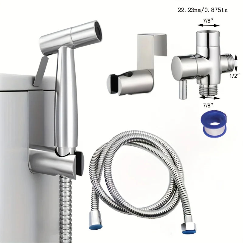 Kit douchette WC en inox 304 — avec répartiteur d'eau