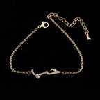 Bracelet « Amour » en calligraphie arabe et zircon