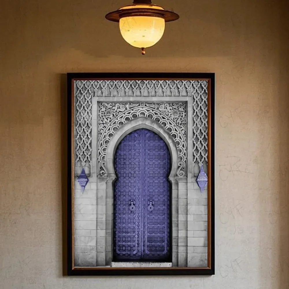 Portes marocaines sur toile — 16 modèles au choix