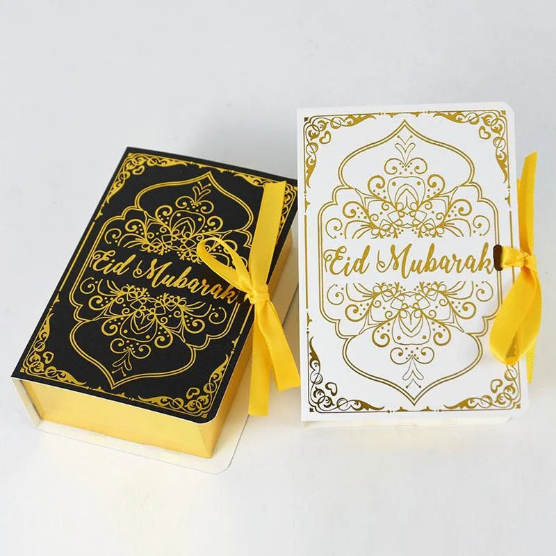 Boîtes à chocolats en forme de livre — lot de 5, Aïd Mubarak