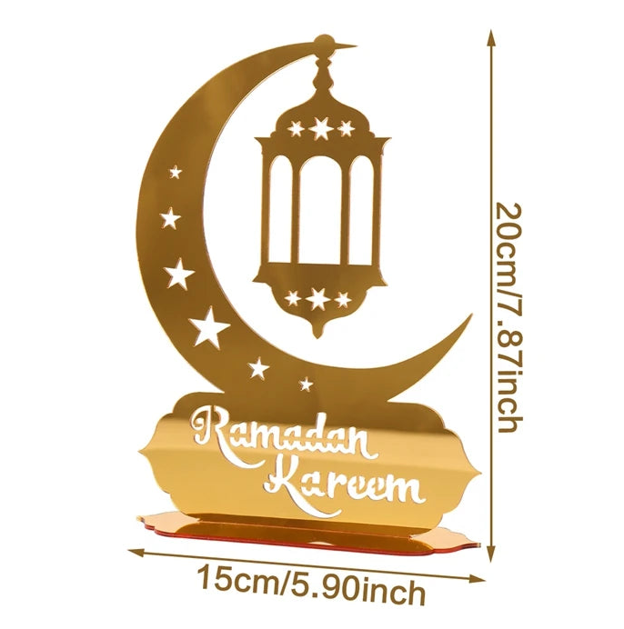 Décorations de table en acrylique miroir — Ramadan et Aïd