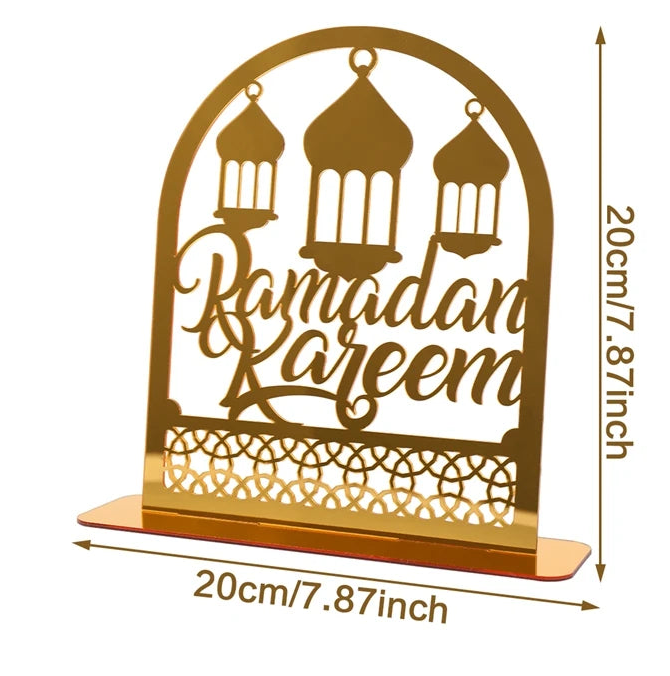 Décorations de table en acrylique miroir — Ramadan et Aïd