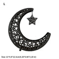 Coupelle croissant de lune en métal ajouré — étoile suspendue