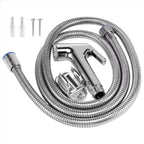 Douchette WC avec flexible et support mural — inox